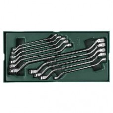 10pc metric offset box wrench tray set