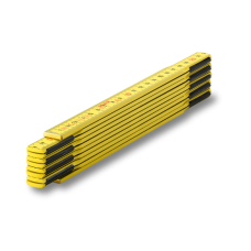 HG 2/10 - wooden folding rule 2m - yellow, EC-class 3, 10 pc..
